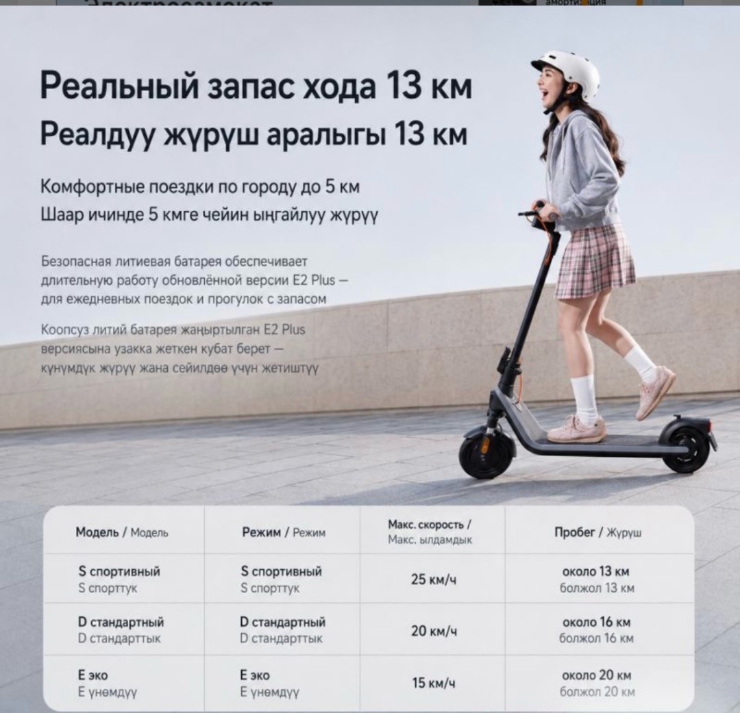 Электросамокат Ninebot E2 Plus - изображение 5