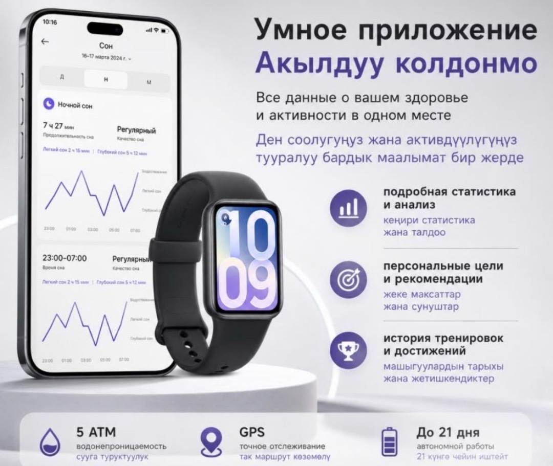 Фитнес браслет Xiaomi Smart Band 10 PRO Global - изображение 2