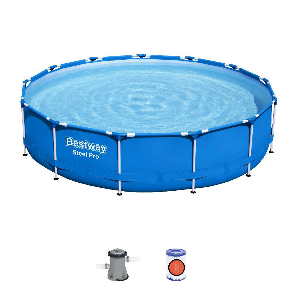 Бассейн каркасный Bestway, 396х84 см, Steel Pro, 5612E, фильтр-насос 2006 л/ч. - изображение 2