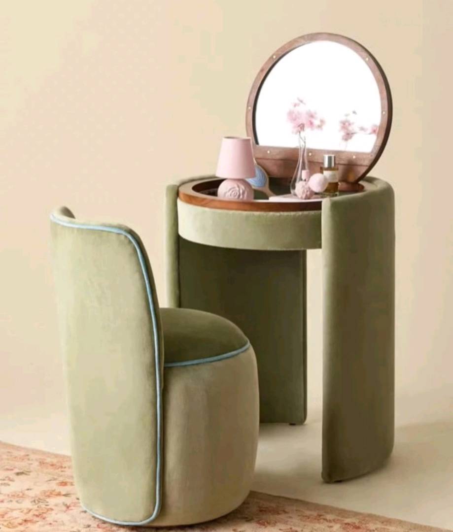 Мейкап стол это уникальные решение все в одном месте зеркала,стул и хранение для косметики - изображение 3