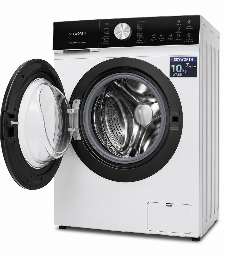 Стиральная машина с сушкой SKYWORTH F10267RBY-W (10/7, бел) - изображение 2