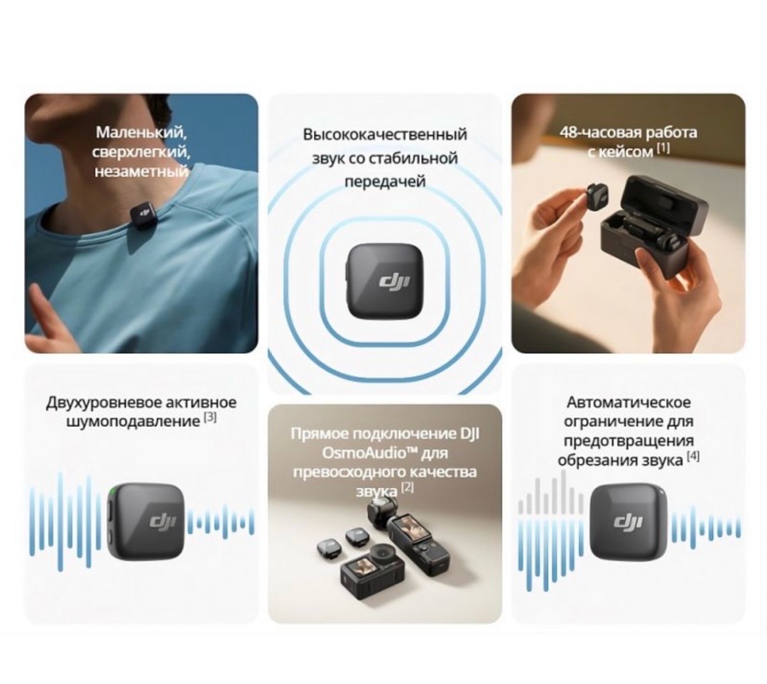 Беспроводной микрофон DJI Mic Mini Mobile Version - изображение 5