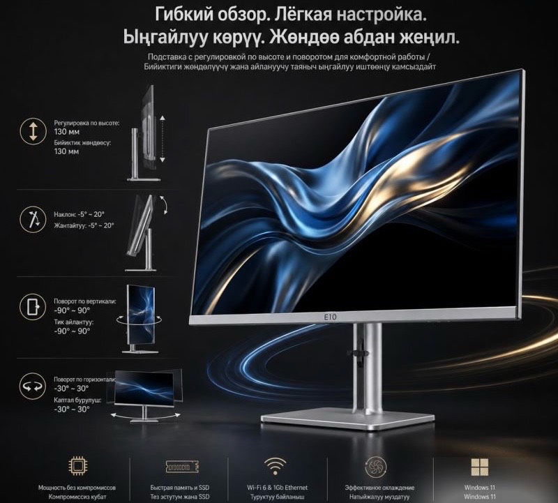 Моноблок Acer Etaio M27 27", Inter Core i5-13420H/ (16GB+512GB) - изображение 3