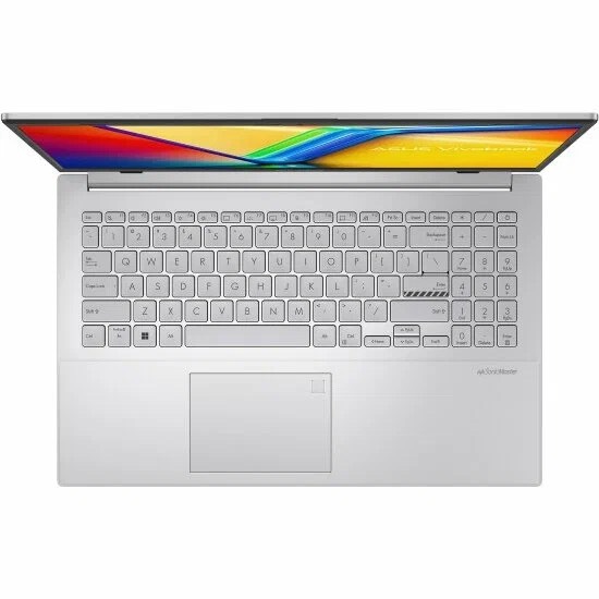 Asus Vivobook Go E1504FA-BQ1929, AMD Ryzen 5 7520U (up to 4.3), 16GB RAM, 512GB SSD, 15.6" FHD IPS, AMD Radeon Graphics, Backlit Keyboard, Wi-Fi 6E, BT 5.3, W11, Silver, Заводская русская клавиатура - изображение 3