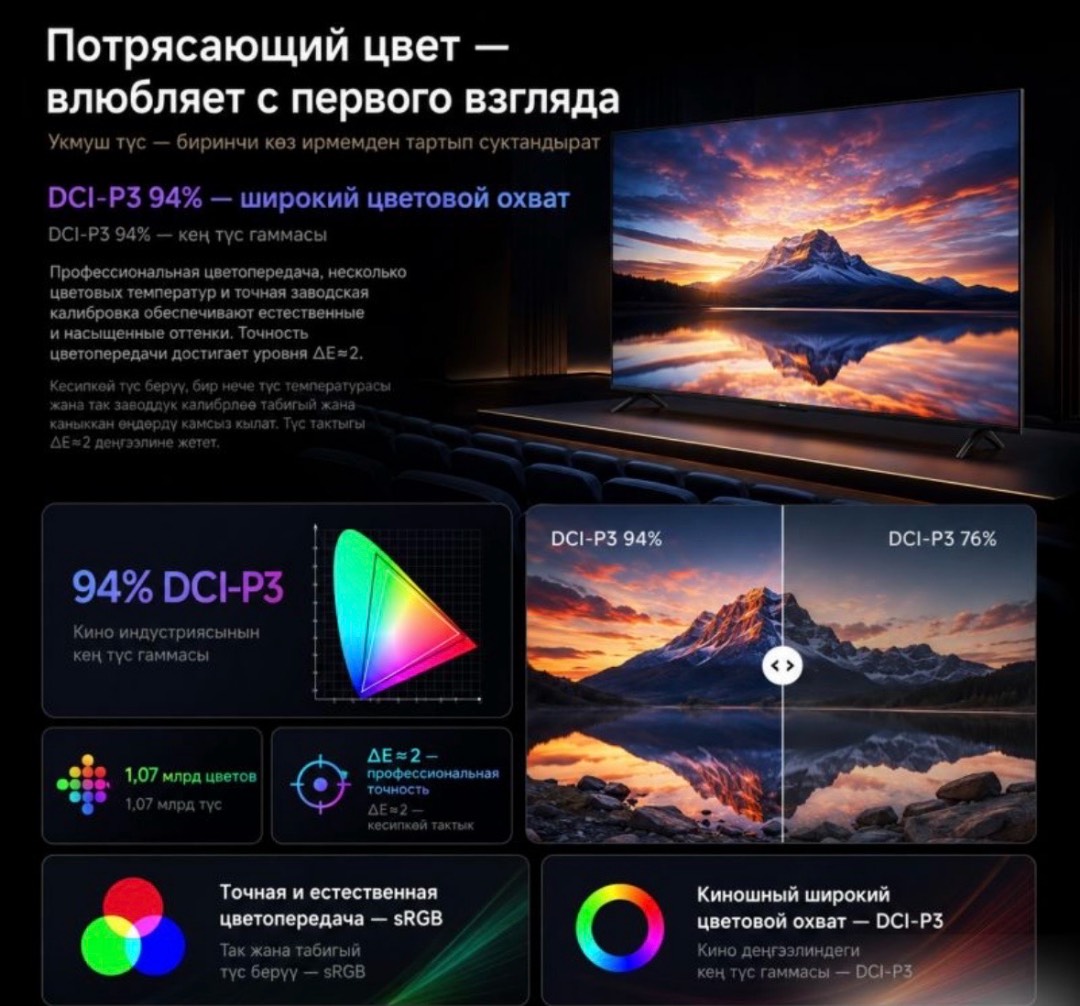 Телевизор Xiaomi Redmi TV A75 PRO 4K (3+64GB) 75 дюймов,288Гц - изображение 3
