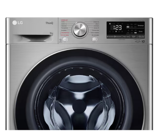 Стиральная машина LG F4V5VS2S 9кг Dark Gray/Black Glass - изображение 4