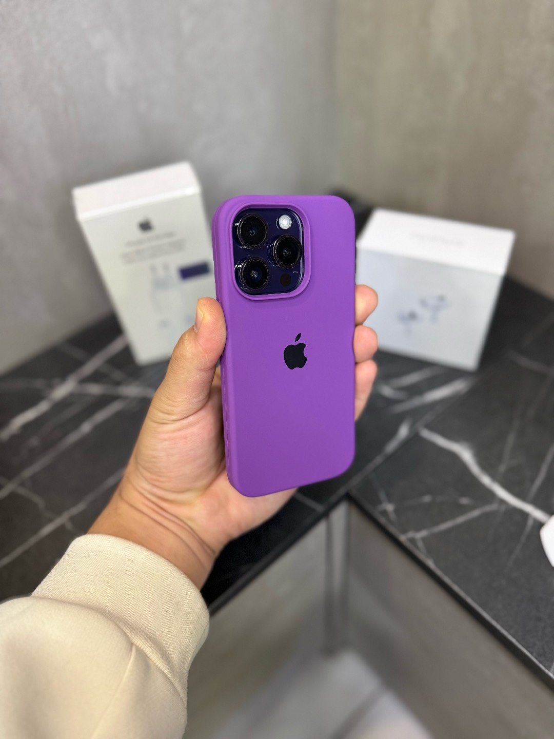 IPHONE 14 PRO 128GB + стекло , зарядка, чехол, наушники - изображение 2