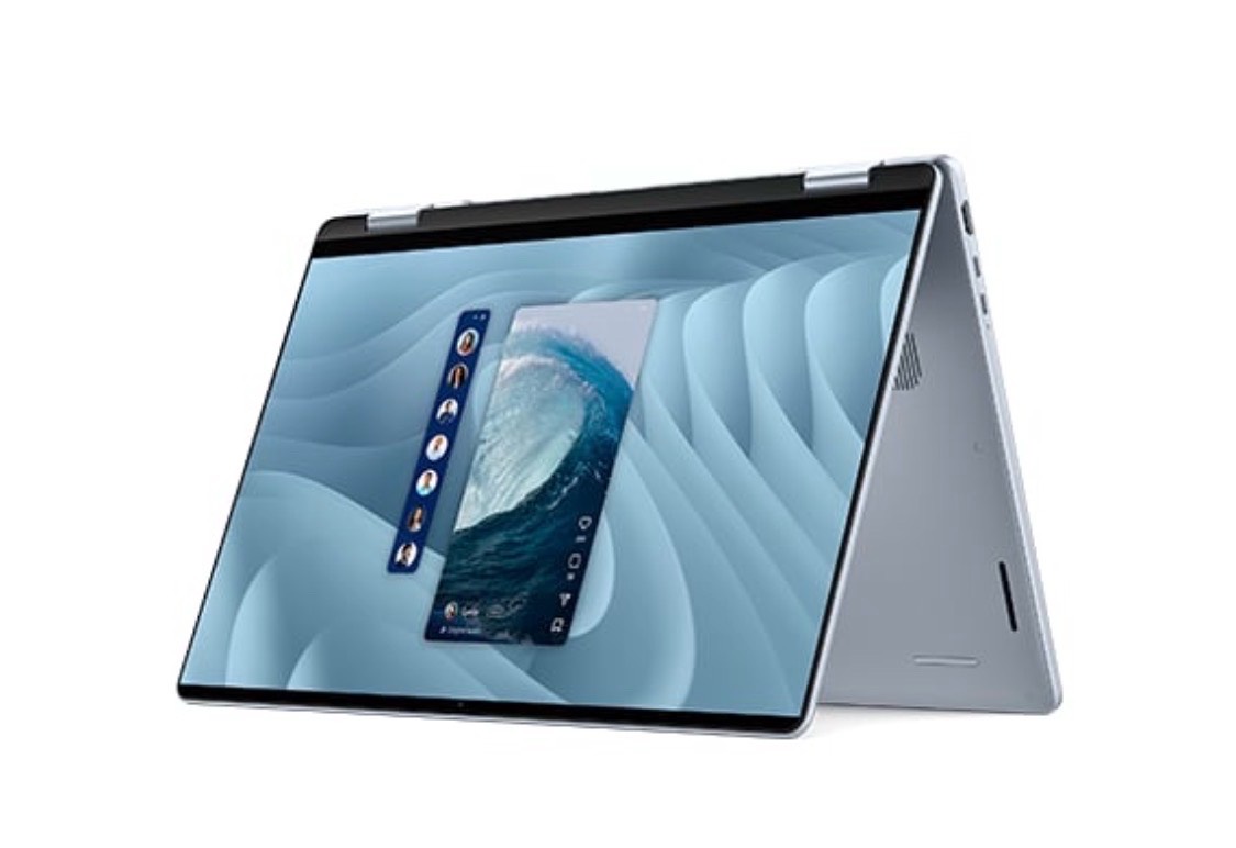 DELL 16PLUS 2-IN-1 DB06250, Intel® Core™ Ultra 7 256V(up to 4.8 GHz), 16 GB LPDDR5X, 1TB SSD 16" Touch 2K, Intel® Arc™ Graphics, Fingerprint, Backlit Keyboard, Thunderbolt™ 4, HDMI 2.1, Wi-Fi 7, BT 5.2, WIN11, Ice Blue, RUS\ENG - изображение 2