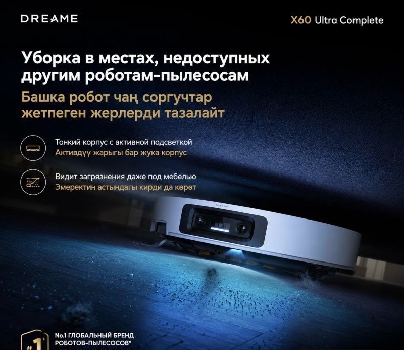 Робот-пылесос Dreame X60 Ultra Complete - изображение 4