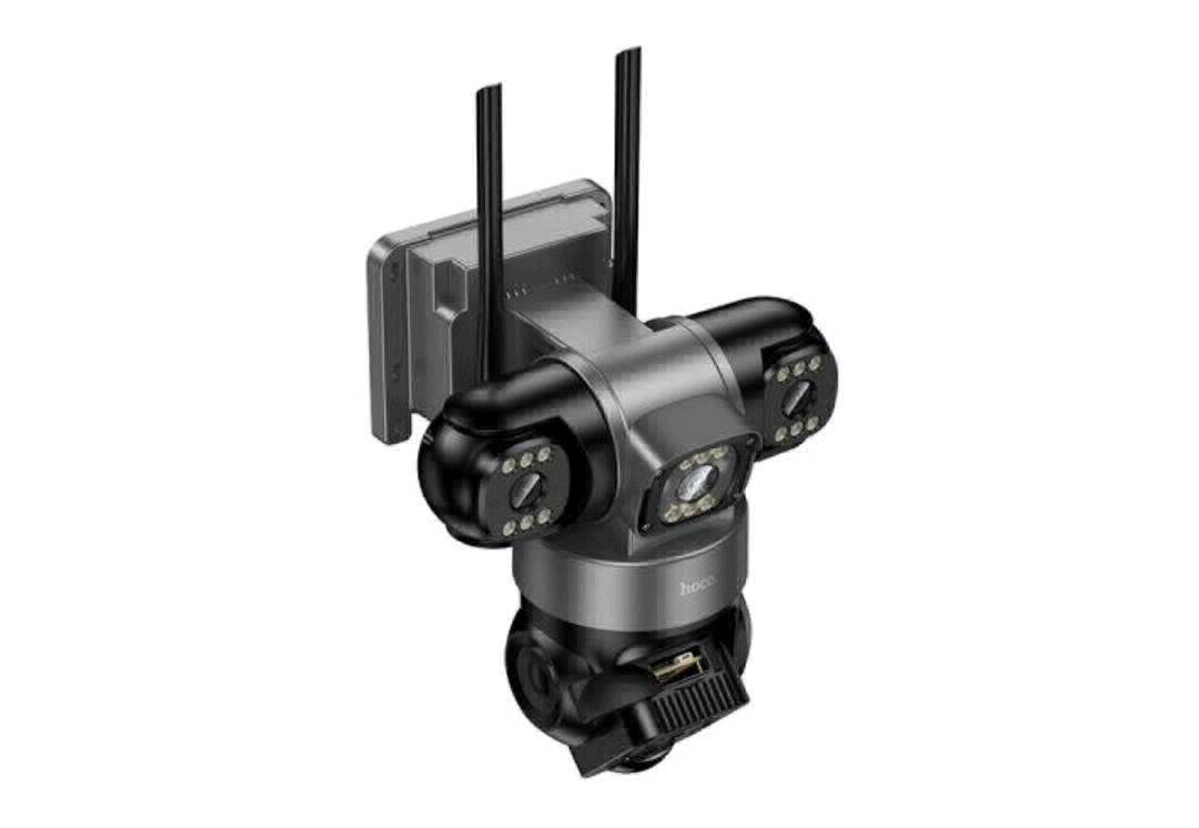 HOCO D195 3-CAMERA Outdoor Solar 4G — УЛИЧНАЯ многоугольная IP‑камера с солнечной панелью - изображение 4