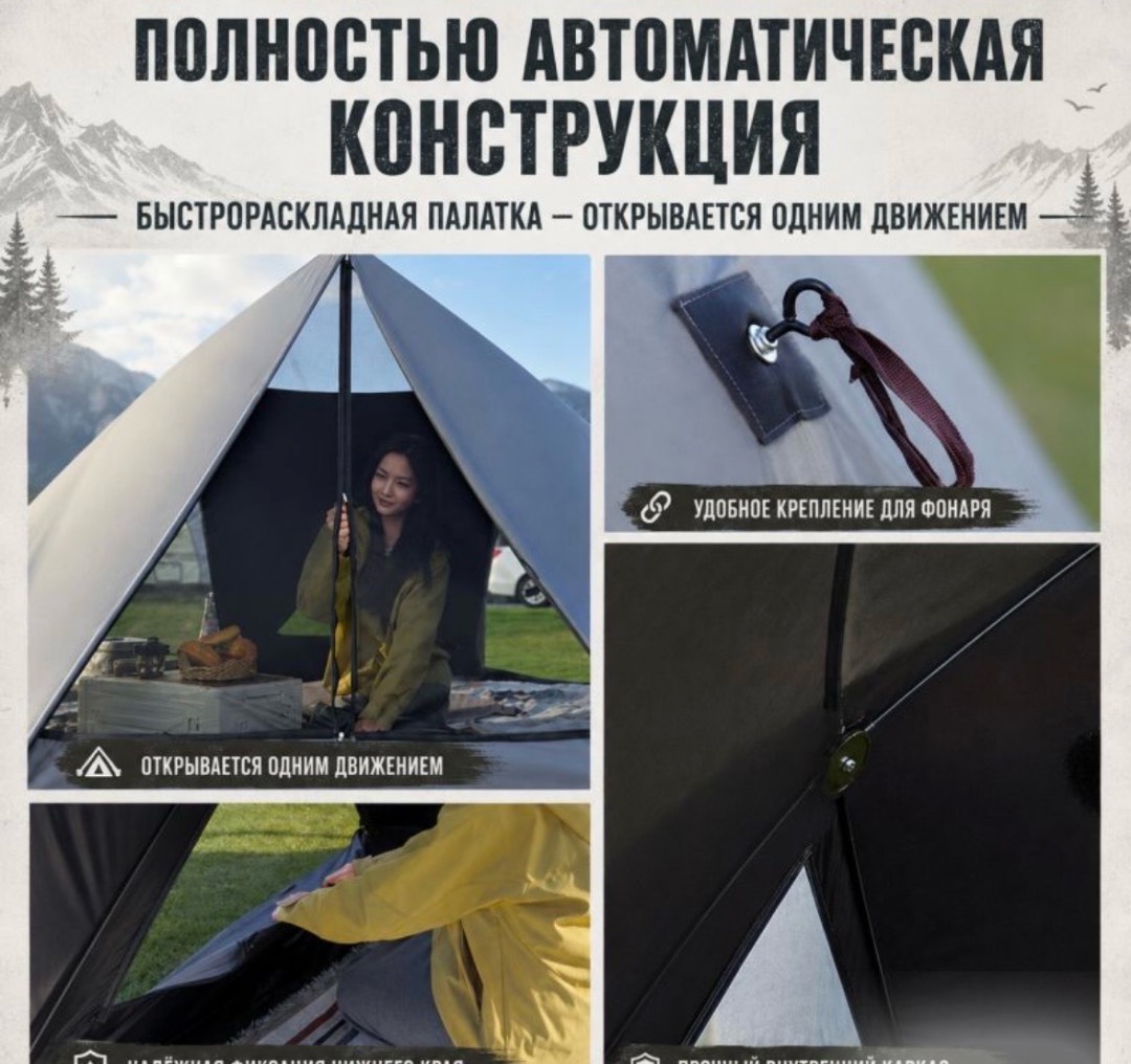 Палатка автоматическая Future PRO 260 х 300 х 140 см - изображение 7