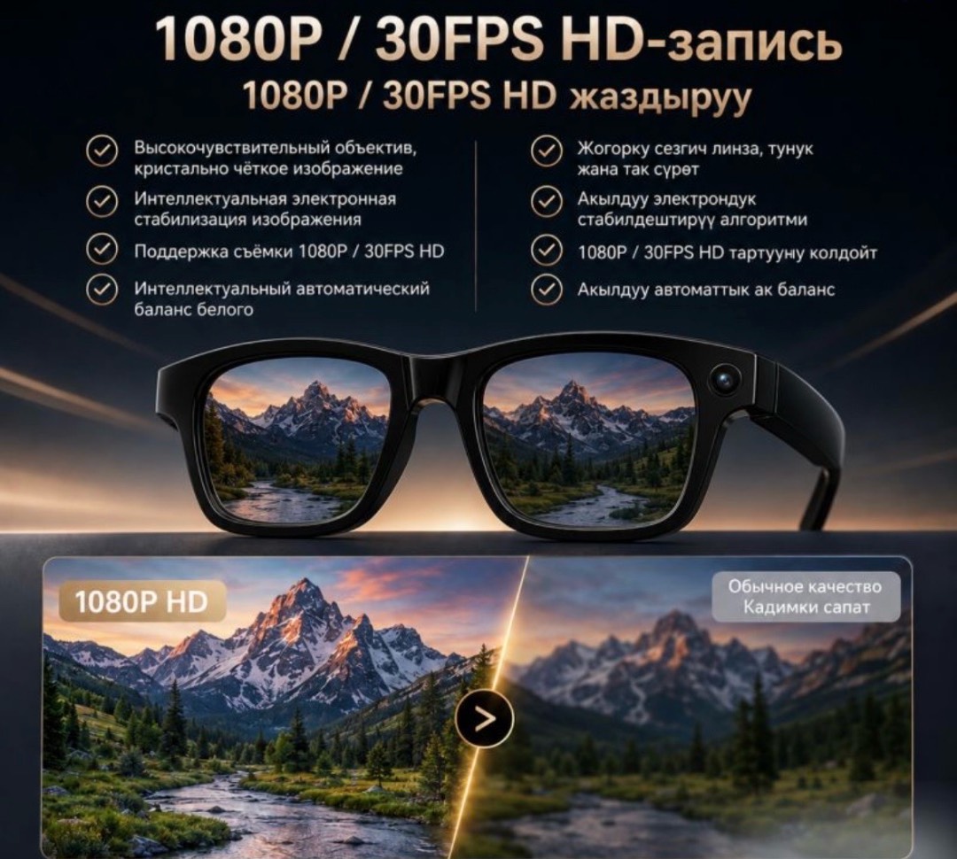 Умные Очки с ИИ AI Smart Glasses G600 PRO Casual