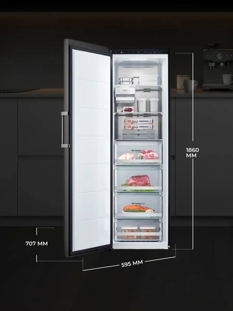 Морозильная камера LG Objet Collection Multi Air Flow GC-B404FAQM - изображение 5