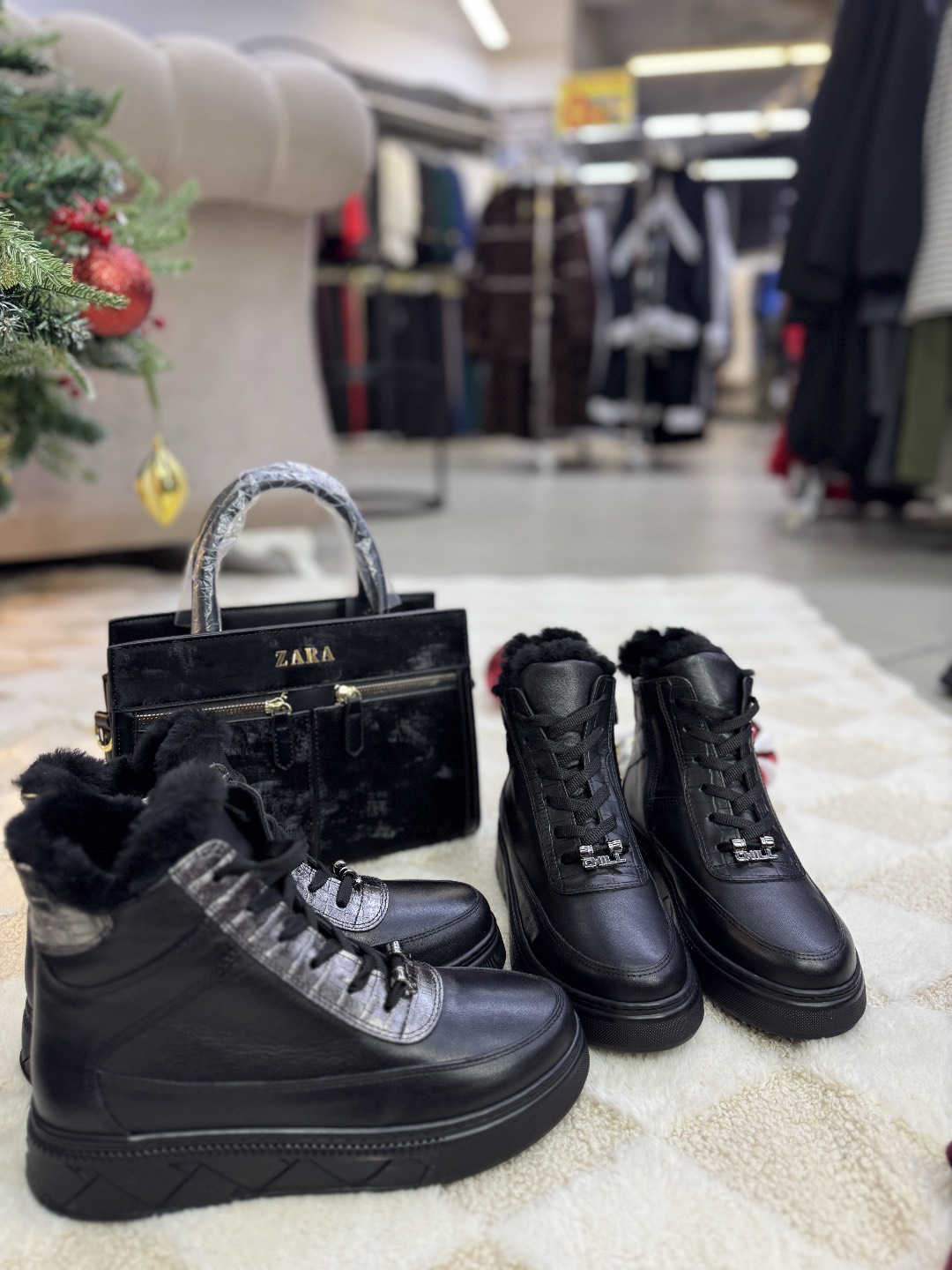 Зимние ботинки из натуральной кожи - изображение 4