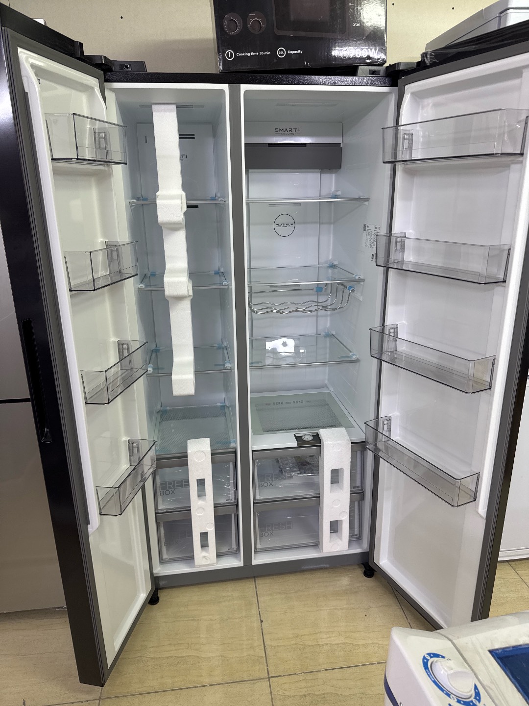 Midea si by side холодильник высота 178 ширина 90см - изображение 4