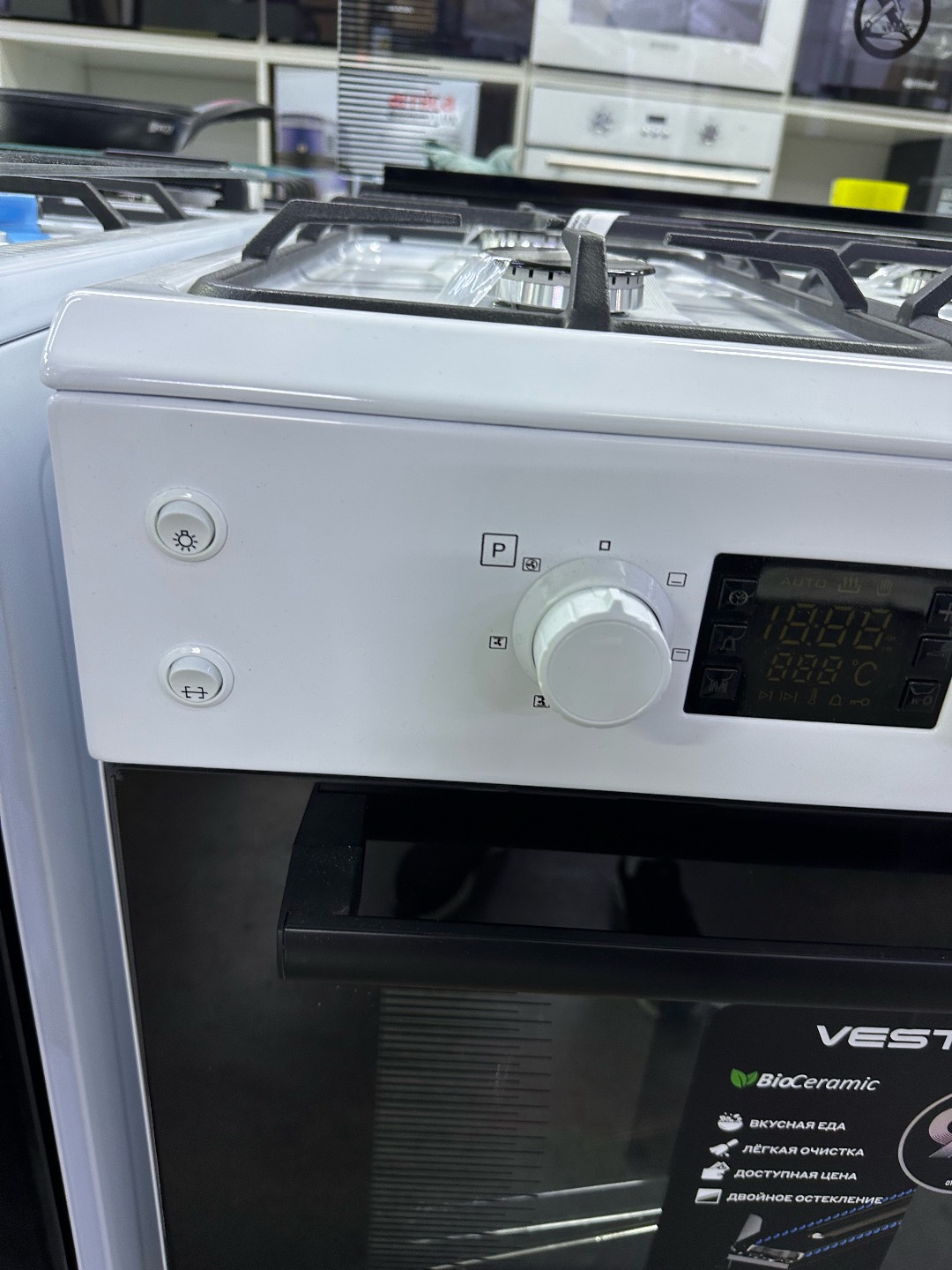 Газовая плита Vesta Valencia VGE 6042 белый чугунный - изображение 8