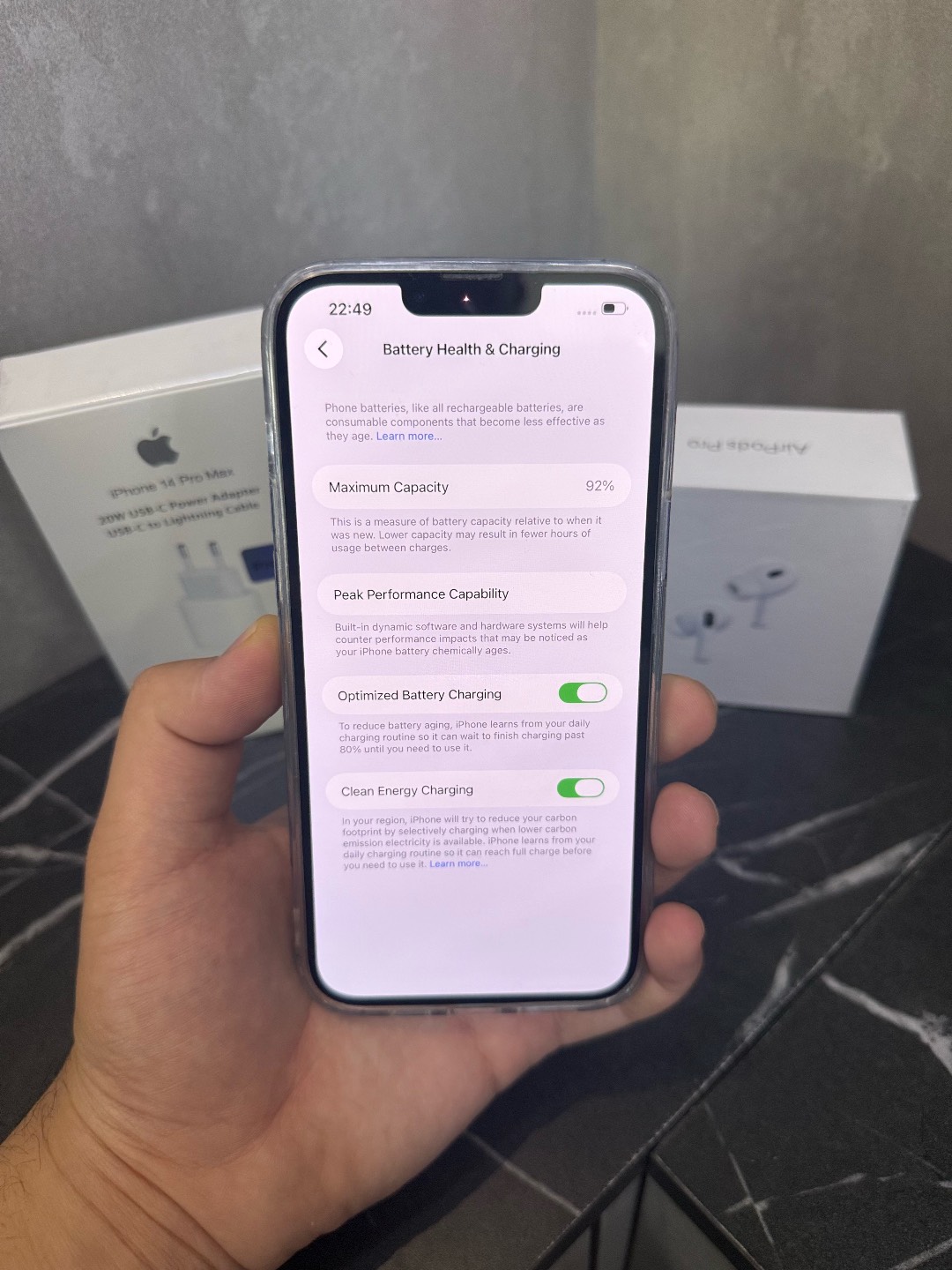 IPHONE 13 PRO 256gb + чехол, стекло, зарядка, наушники - изображение 3