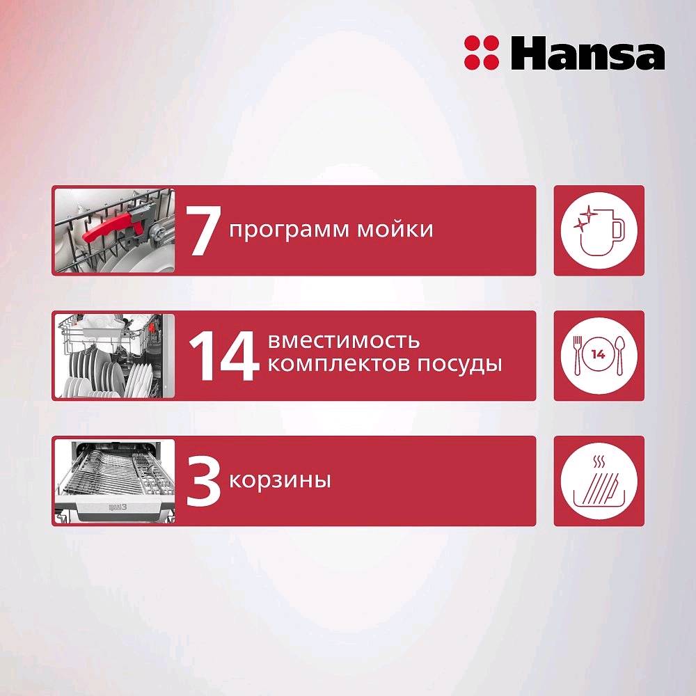 Встраиваемая посудомоечная машина Hansa ZIM646KH - изображение 2