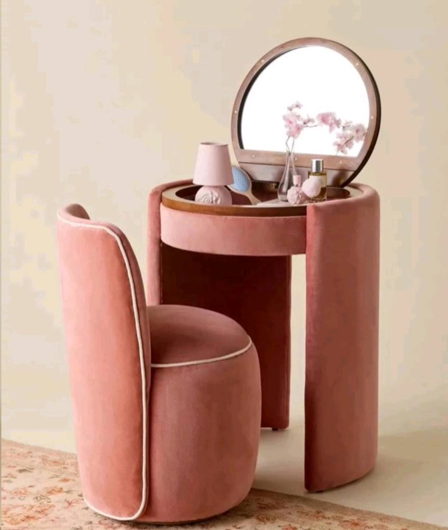 Мейкап стол это уникальные решение все в одном месте зеркала,стул и хранение для косметики - изображение 4