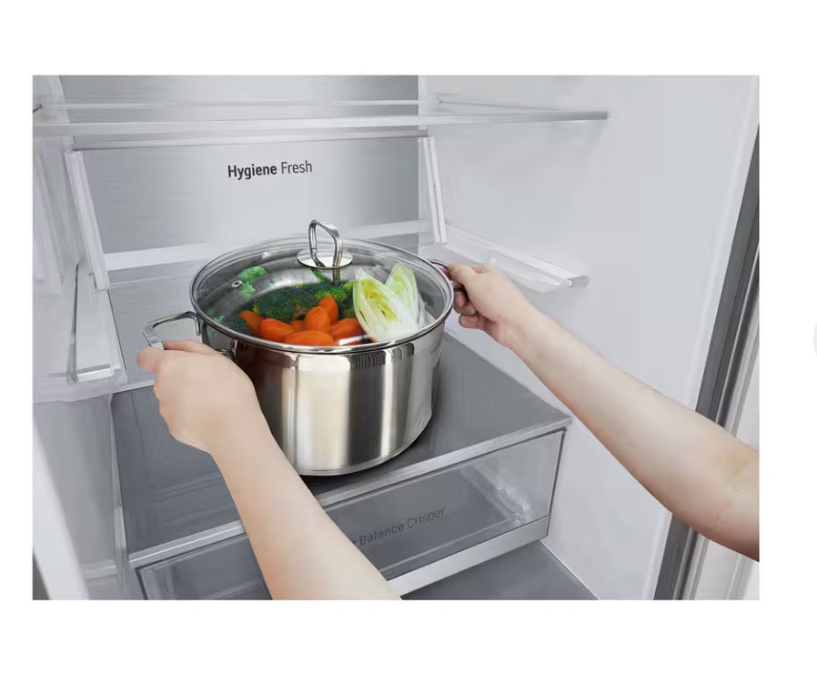 Холодильник LG B509FNPW 422 л DoorCooling+ с нижней морозильной камерой, Гигиенический фильтр, - изображение 7