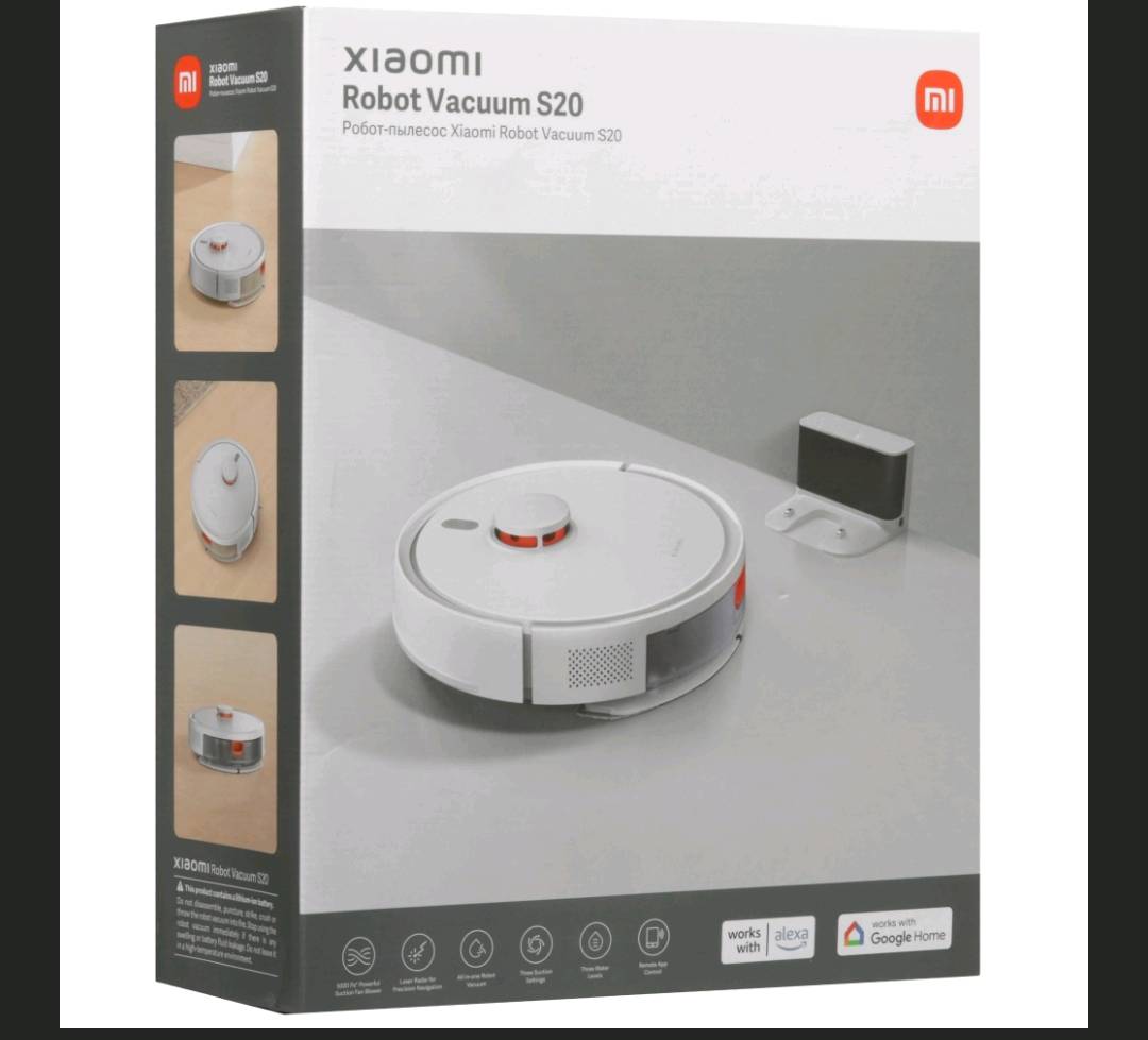 Робот-пылесос Xiaomi Robot Vacuum S20 белый