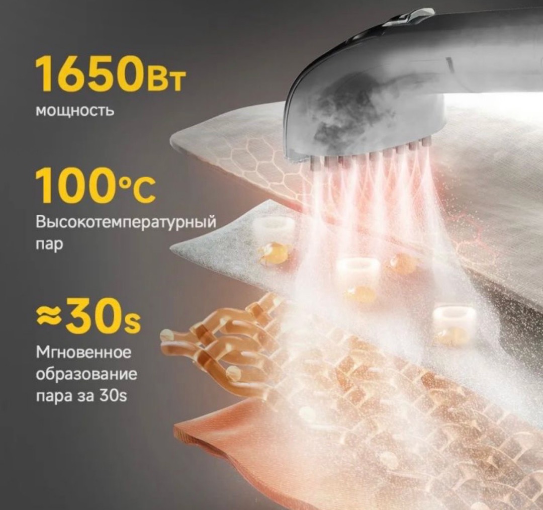 Моющий пылесос для мебели, ковров Xiaomi Deerma Suction Vacuum Cleaner BY200 - изображение 8