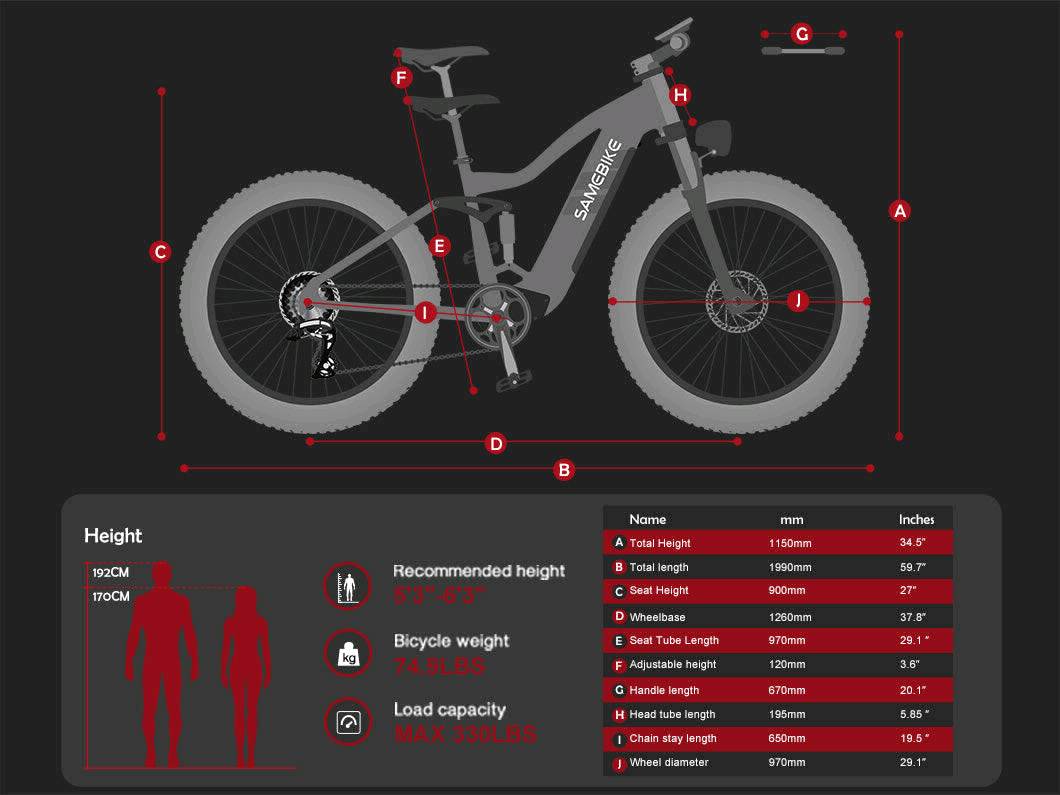 Электровелосипед SAMEBIKE RS-A08 - изображение 3