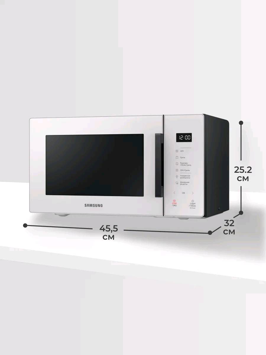 Микроволновая печь Samsung MG23T5018AE/BW - изображение 2