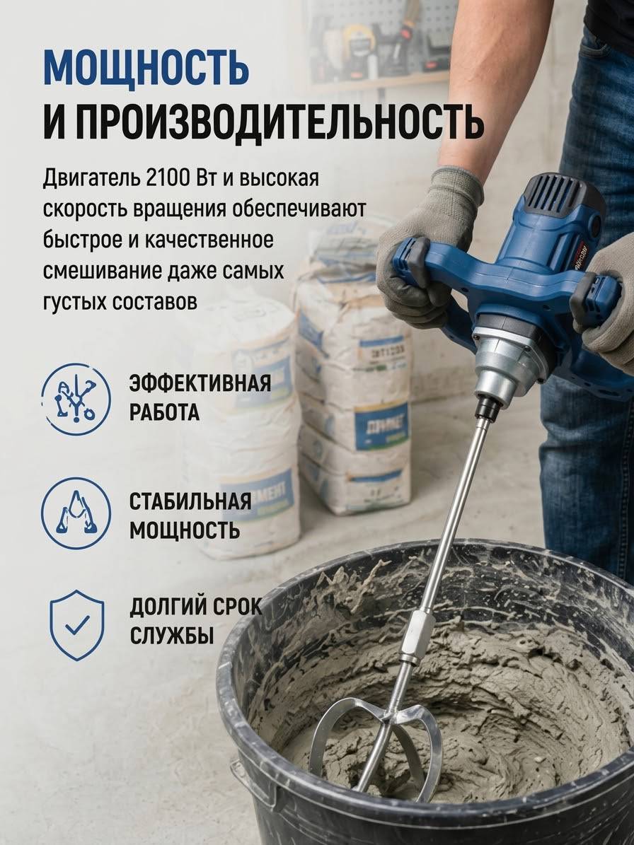 Строительный миксер ARYOMAX ✨️✨️ - изображение 3