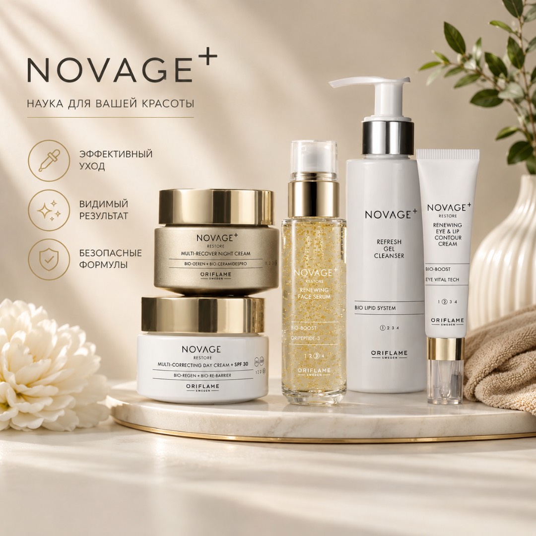 Комплексный омолаживающий уход Novage+ Ристор / Restore