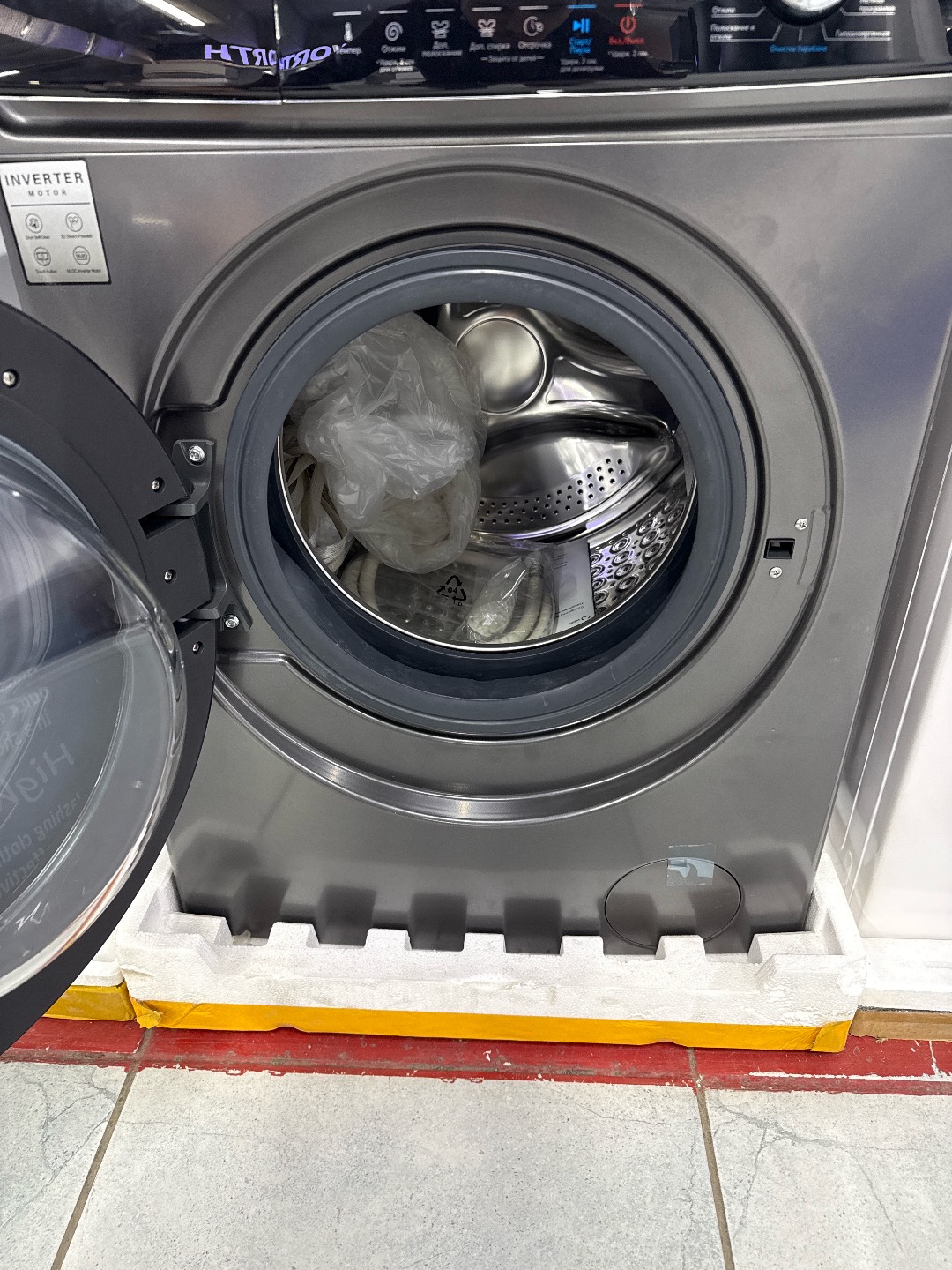 Стиральная машина Weili 10кг инвертеррный мотор самовызвещивание паровой цикл закрытый люк сенсорный управление 10лет гарантии можно оформить в рассрочку через zero - изображение 2