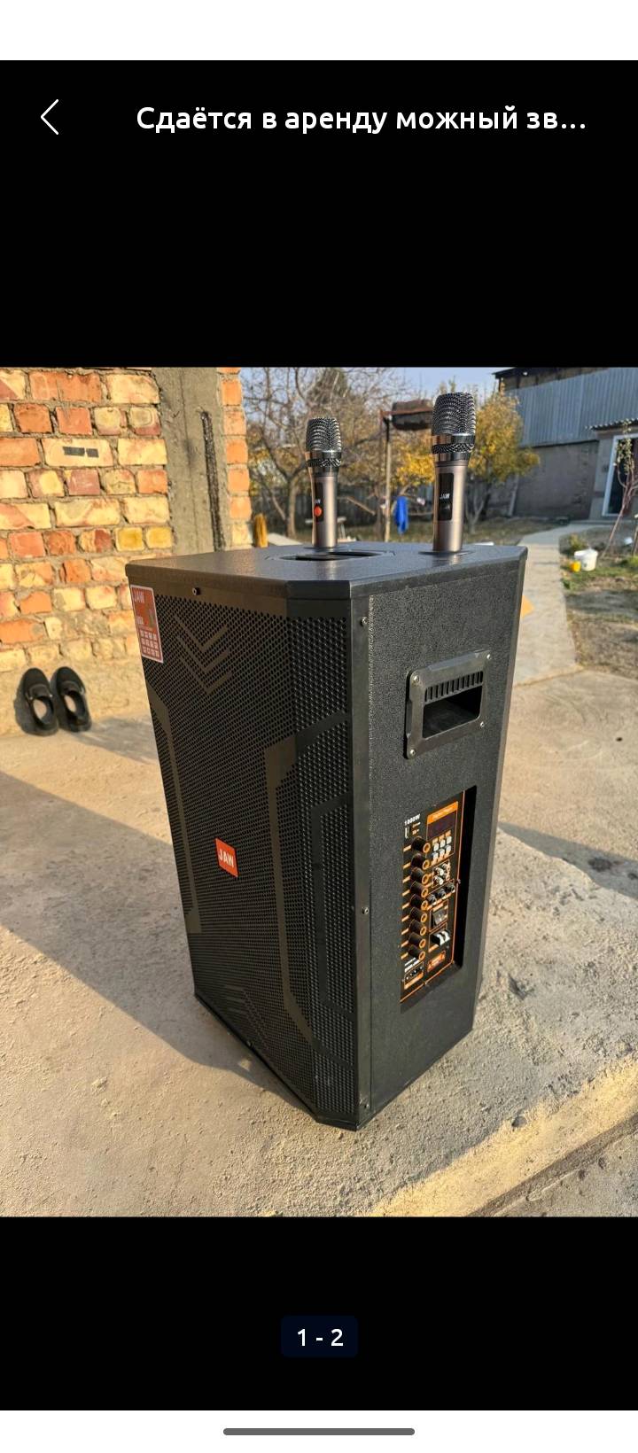 Колонка с микрофоном 2 шт - изображение 2