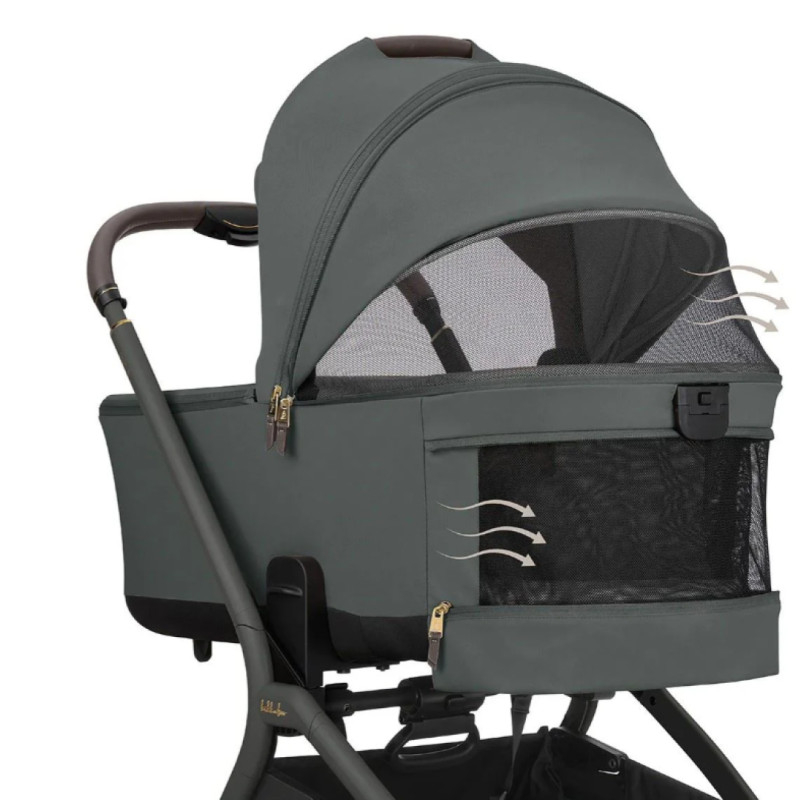 Коляска 2 в 1 KikkaBoo Goya Platinum Olive - изображение 3