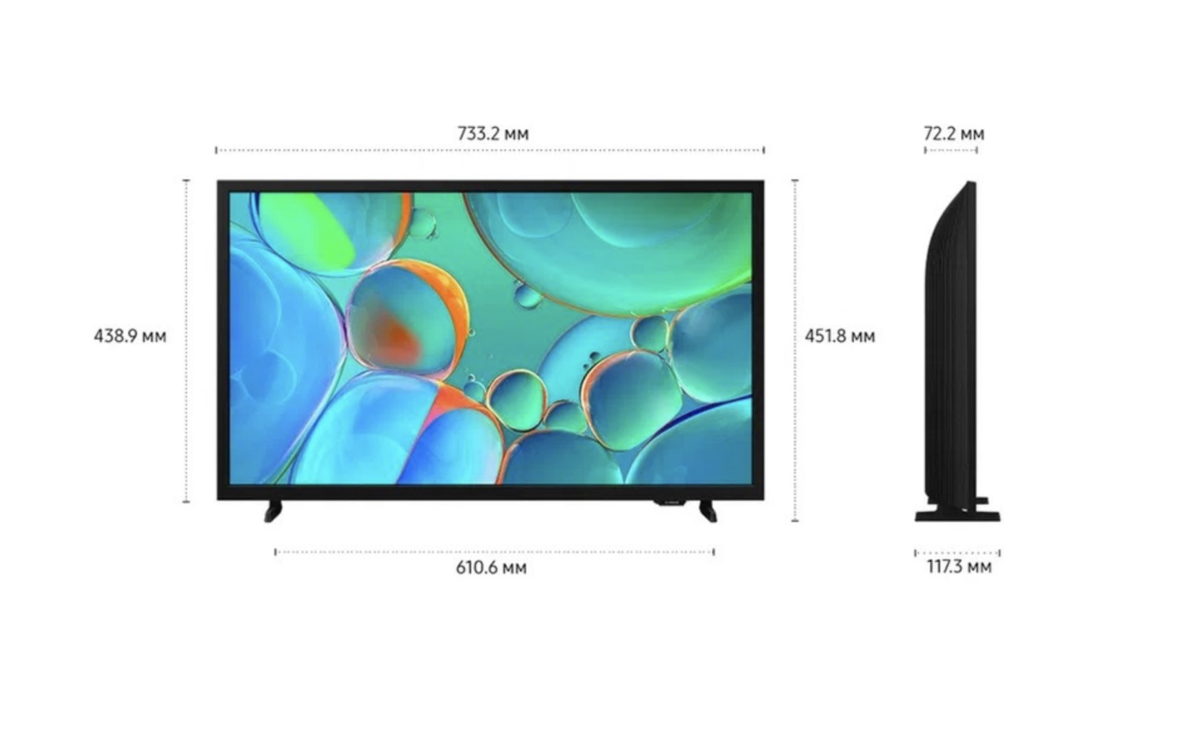 Телевизор Samsung UE32H5000FUXRU черный 32" (80 см) - изображение 4