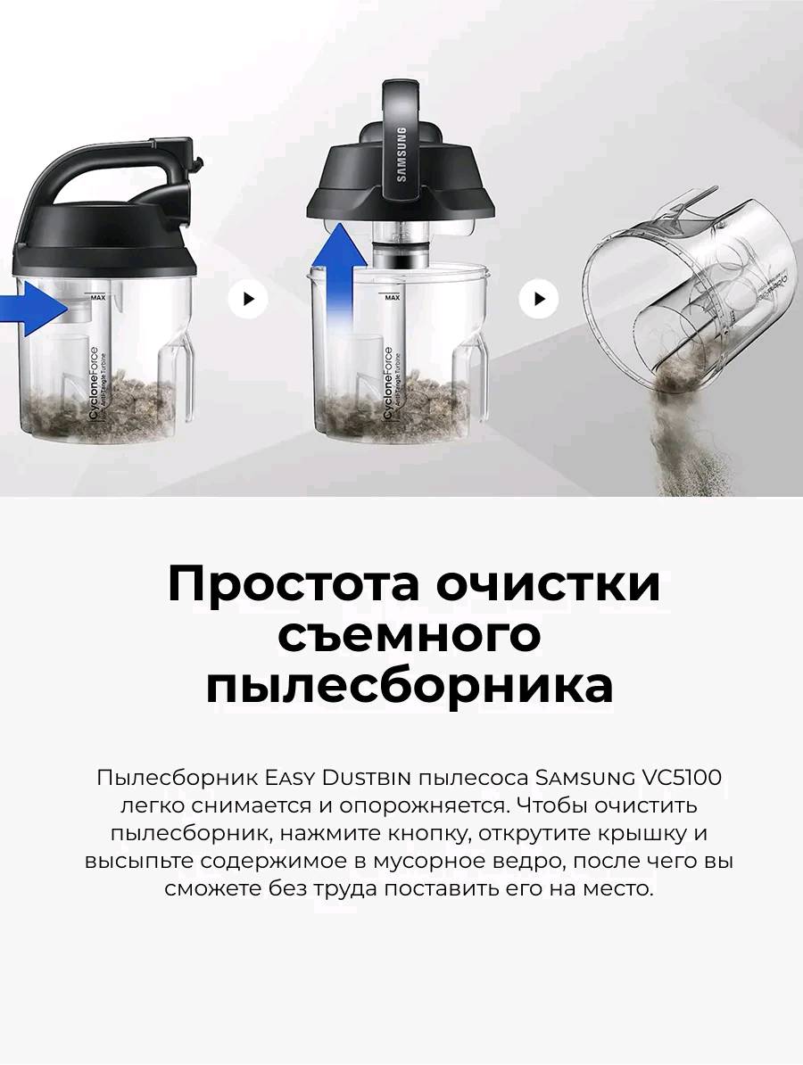 Пылесос Samsung VC21K5177HB/EV - изображение 8
