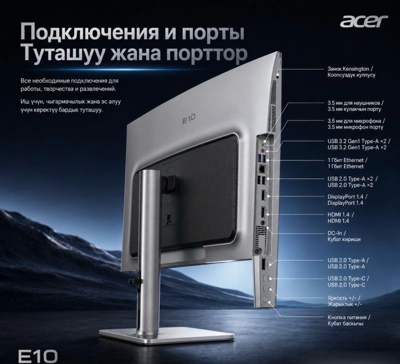 Моноблок Acer Etaio M27 27", Inter Core i5-13420H/ (16GB+512GB) - изображение 6