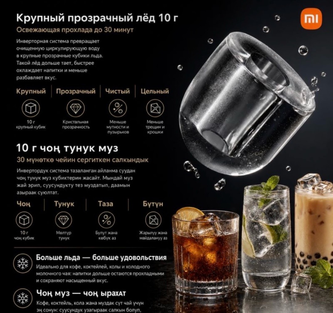 Диспенсер с очистителем для воды и ледогенератором Xiaomi Mijia Desktop Water Purifier Ice-Making Edition - изображение 2