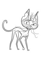 Раскраска кот-сфинкс Озоун
