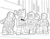 Раскраска Лига Справедливости