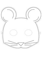 Раскраска Маска мышка