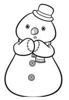 Раскраска Снеговик Чилли