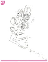 Раскраска Танец феи Барби