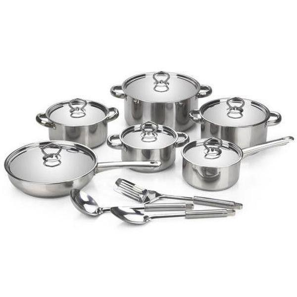 Stainless Steel Cookware Set 15 Piece
