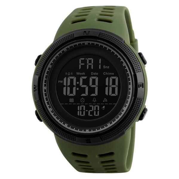 SKMEI 1251 Analog Digital 5ATM Waterproof Sports Watch Army Green
