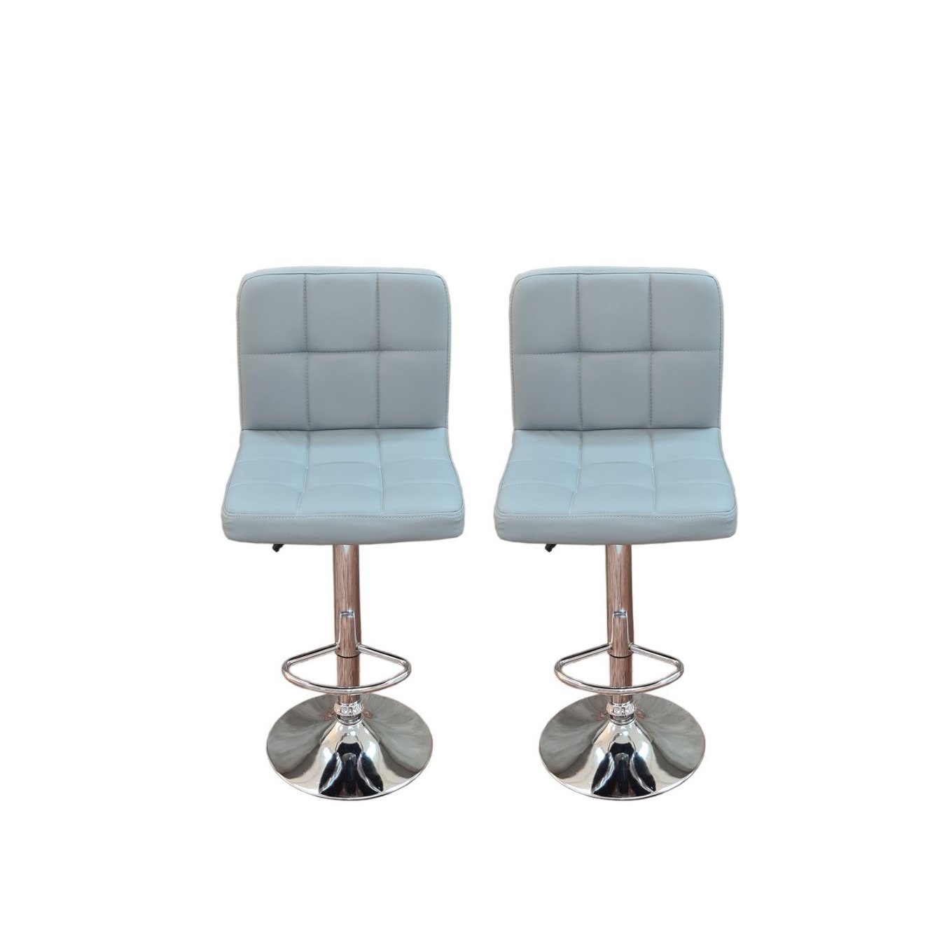 Ronin Faux Leather Swivel Bar Stool Set of 2 available in white ed black brown and grey