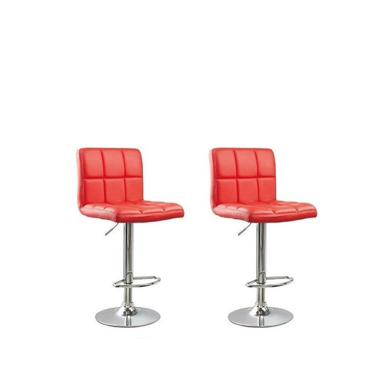 Ronin Faux Leather Swivel Bar Stool Set of 2 available in white ed black brown and grey