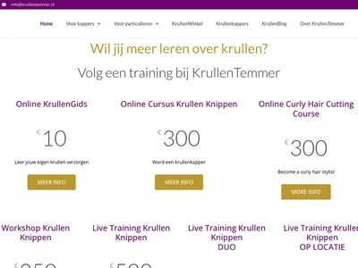 De website van KrullenTemmer