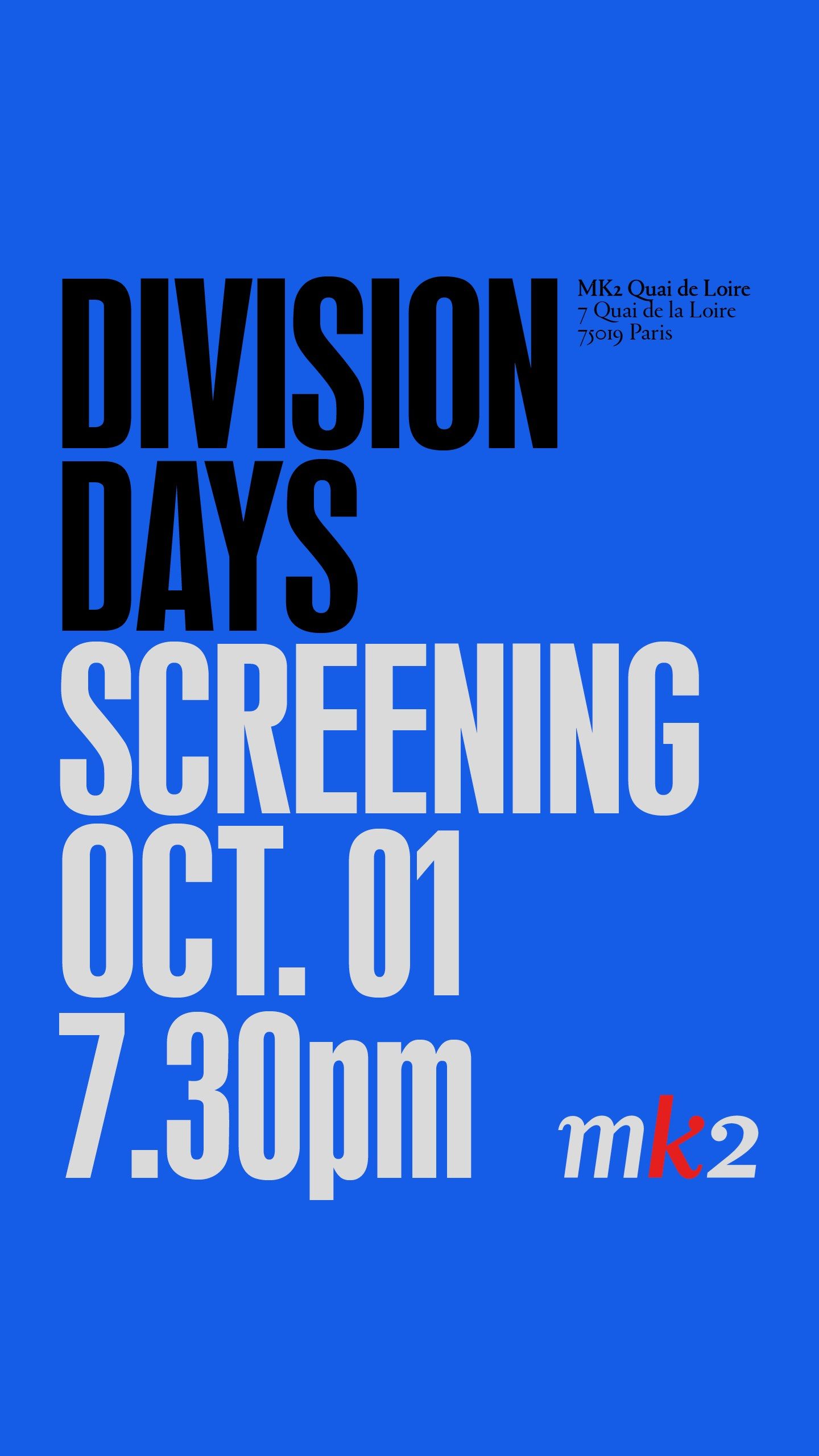 DIVISION DAYS SCREENING