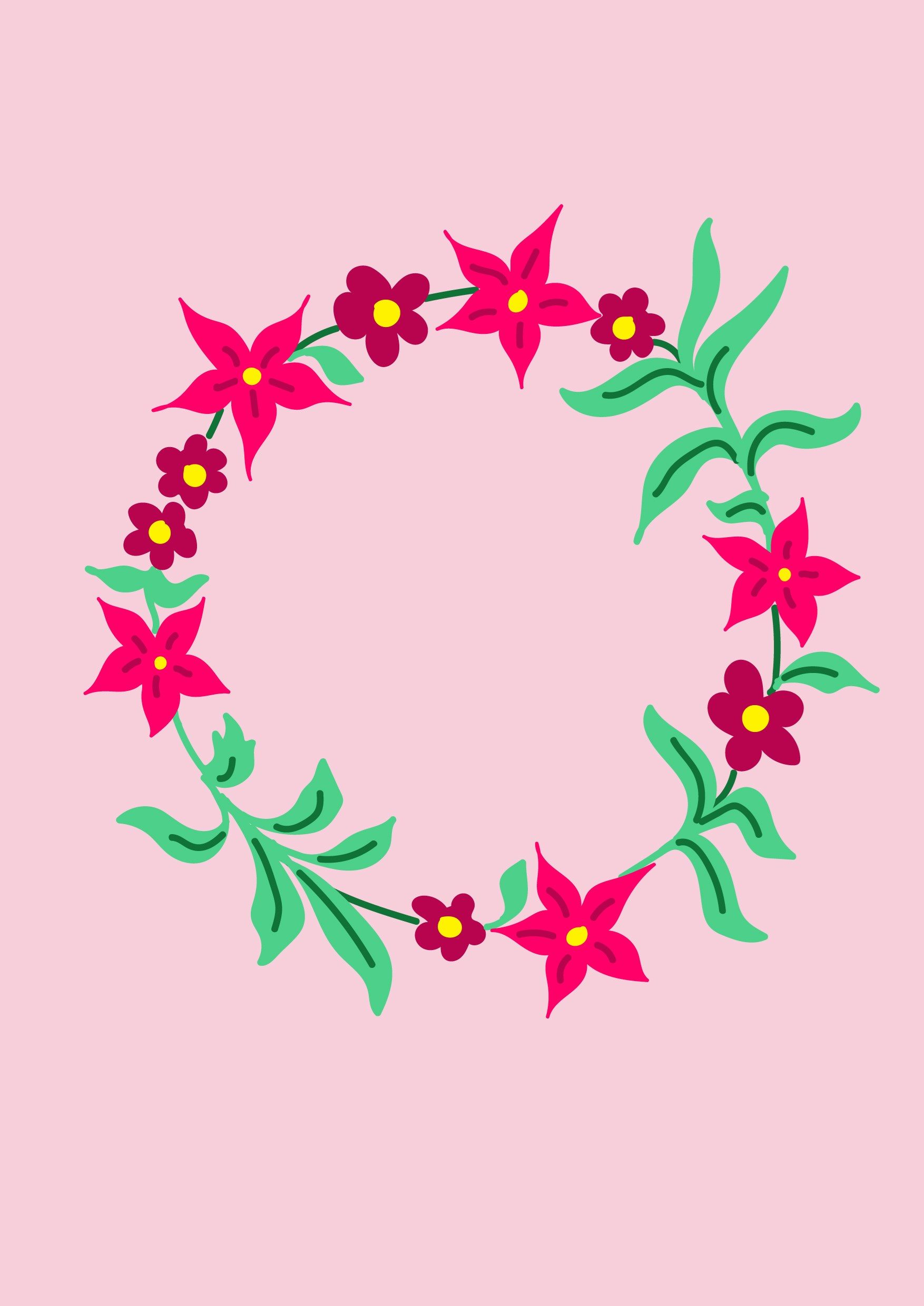 Atelier Collier de fleurs en papier