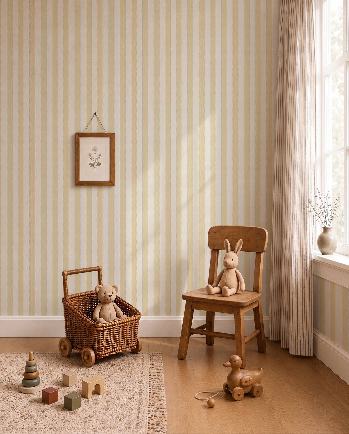 Oskar, Gul Multi - 2022-02 von Duro | Wallpassion
